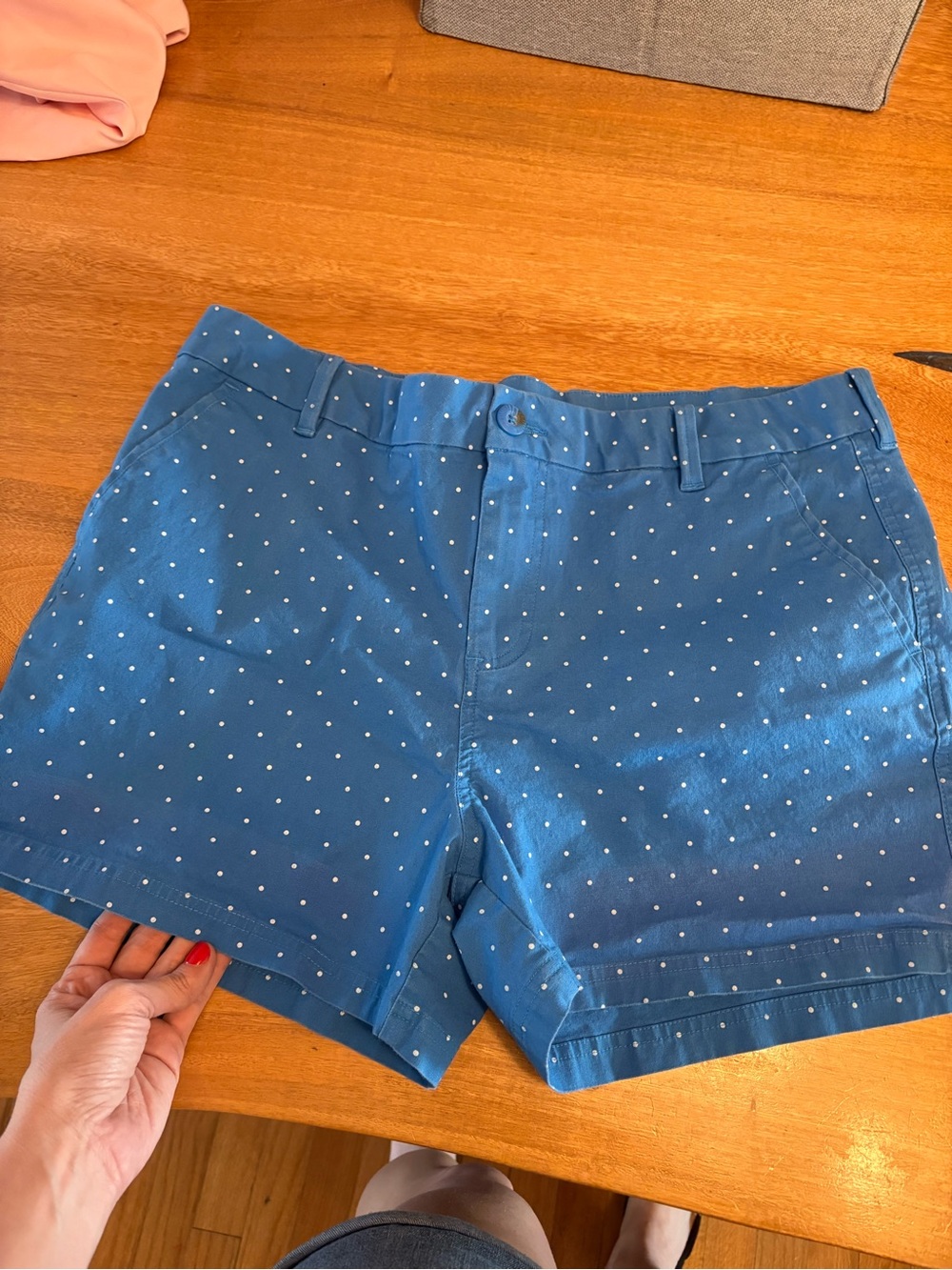 Columbia PFG Blue Polka Dot Womens Shorts